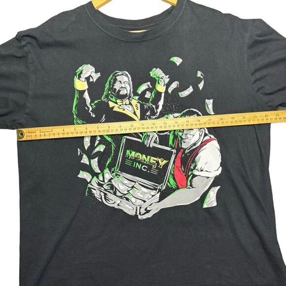 Money Inc. Ted DiBiase T-shirt L Pro Wrestling WWE WWF Black T Shirt - Picture 8 of 8